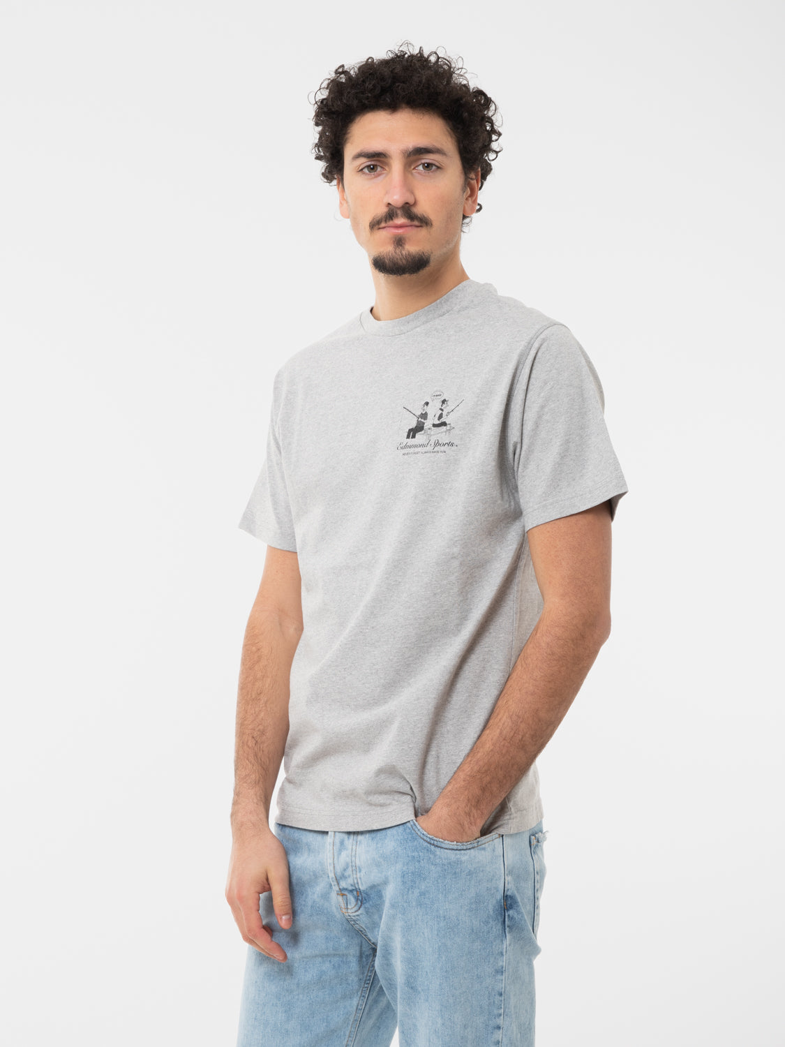 T-Shirt Hooked grey melange