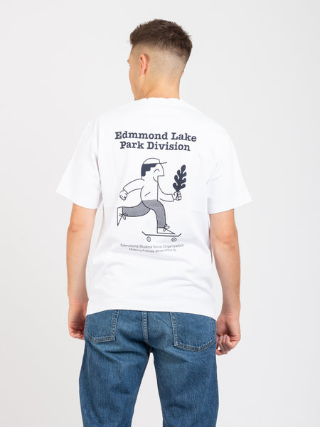 T-shirt Lake plain white