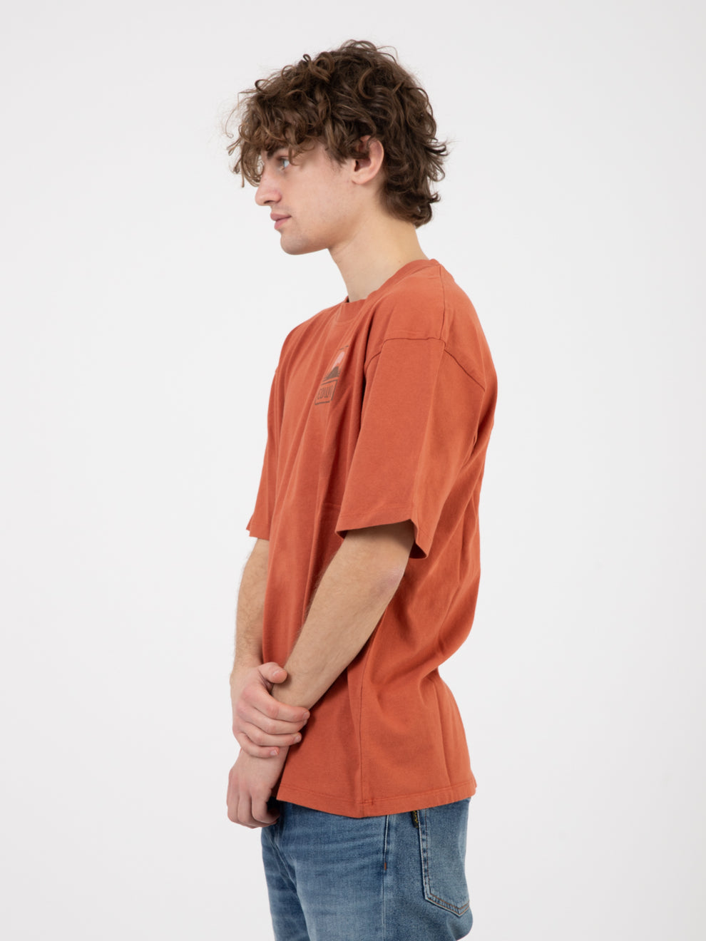 Sunset On Mt Fuji baked clay T-Shirt