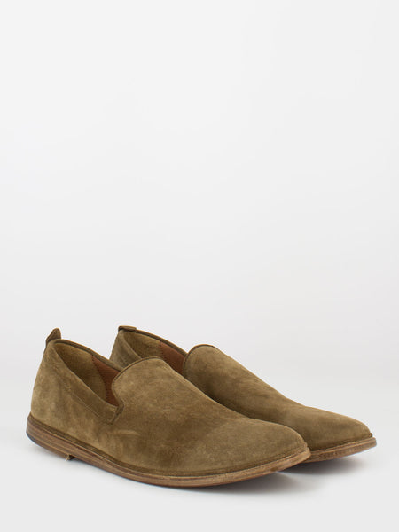 Mocassini Softy in suede sigaro