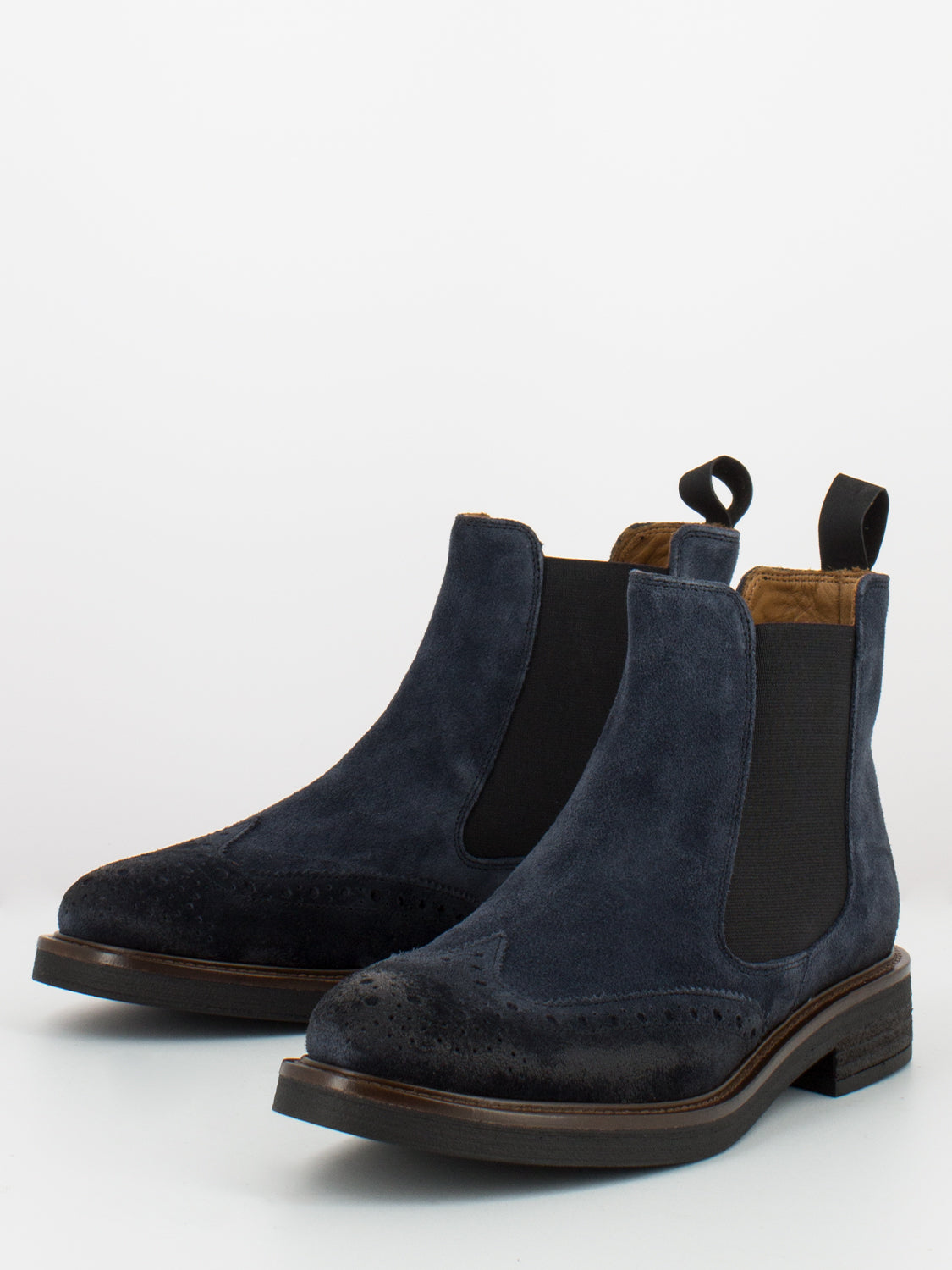 Beatles blue waxy leather