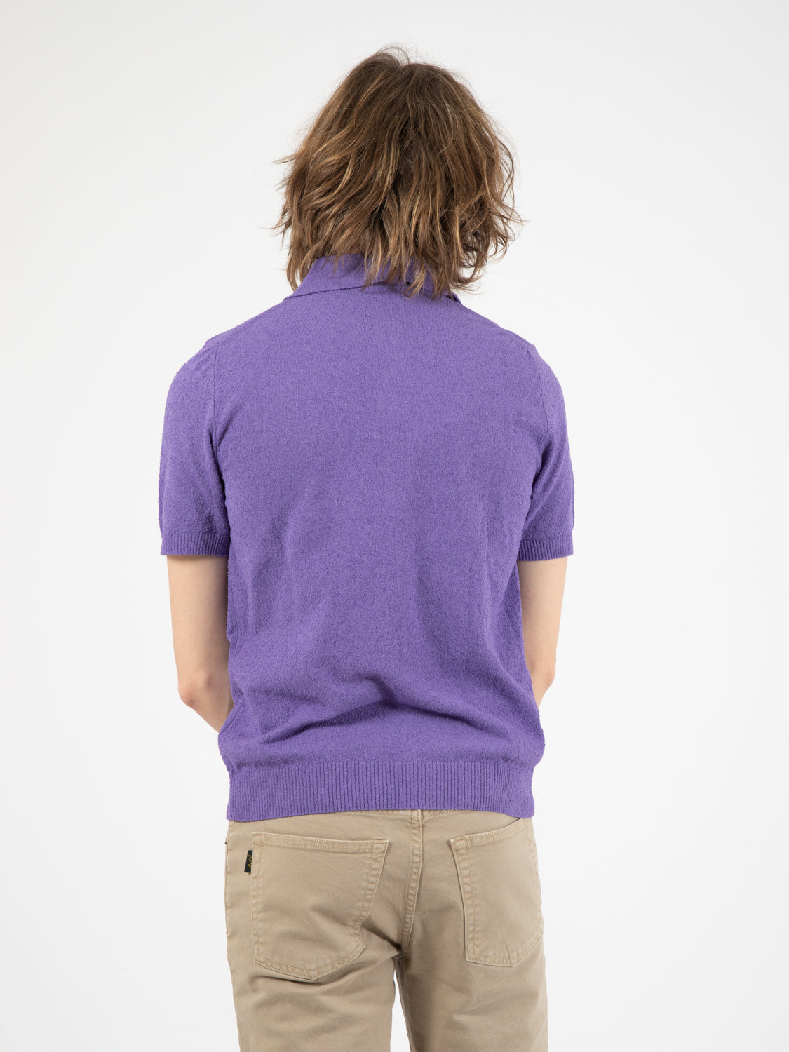 James purple iris polo