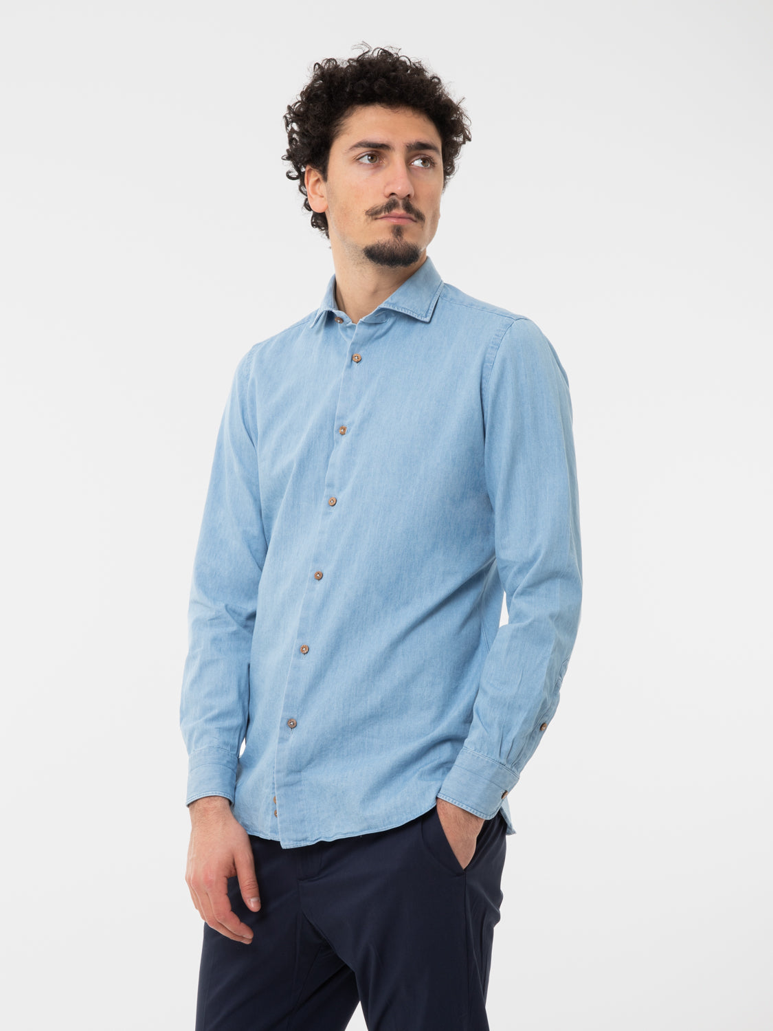 Camicia denim chiaro