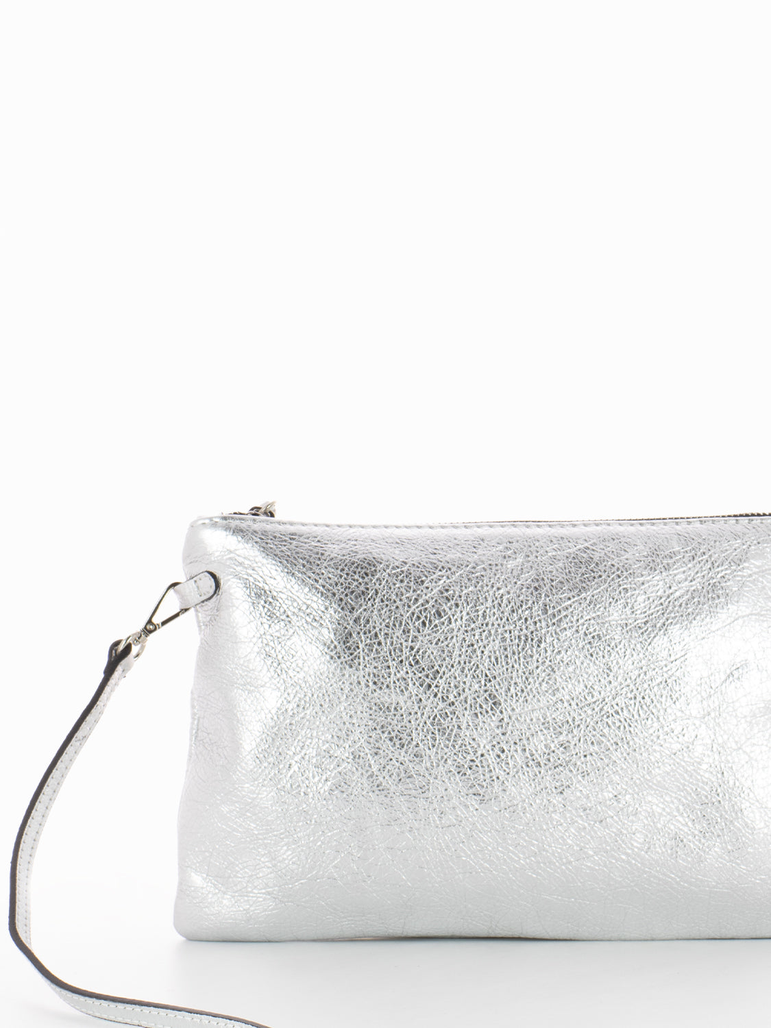 Pochette Hermy large argento