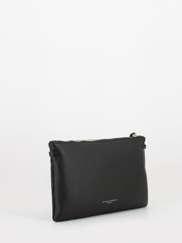 GIANNI CHIARINI - Pochette Hermy in pelle large nera