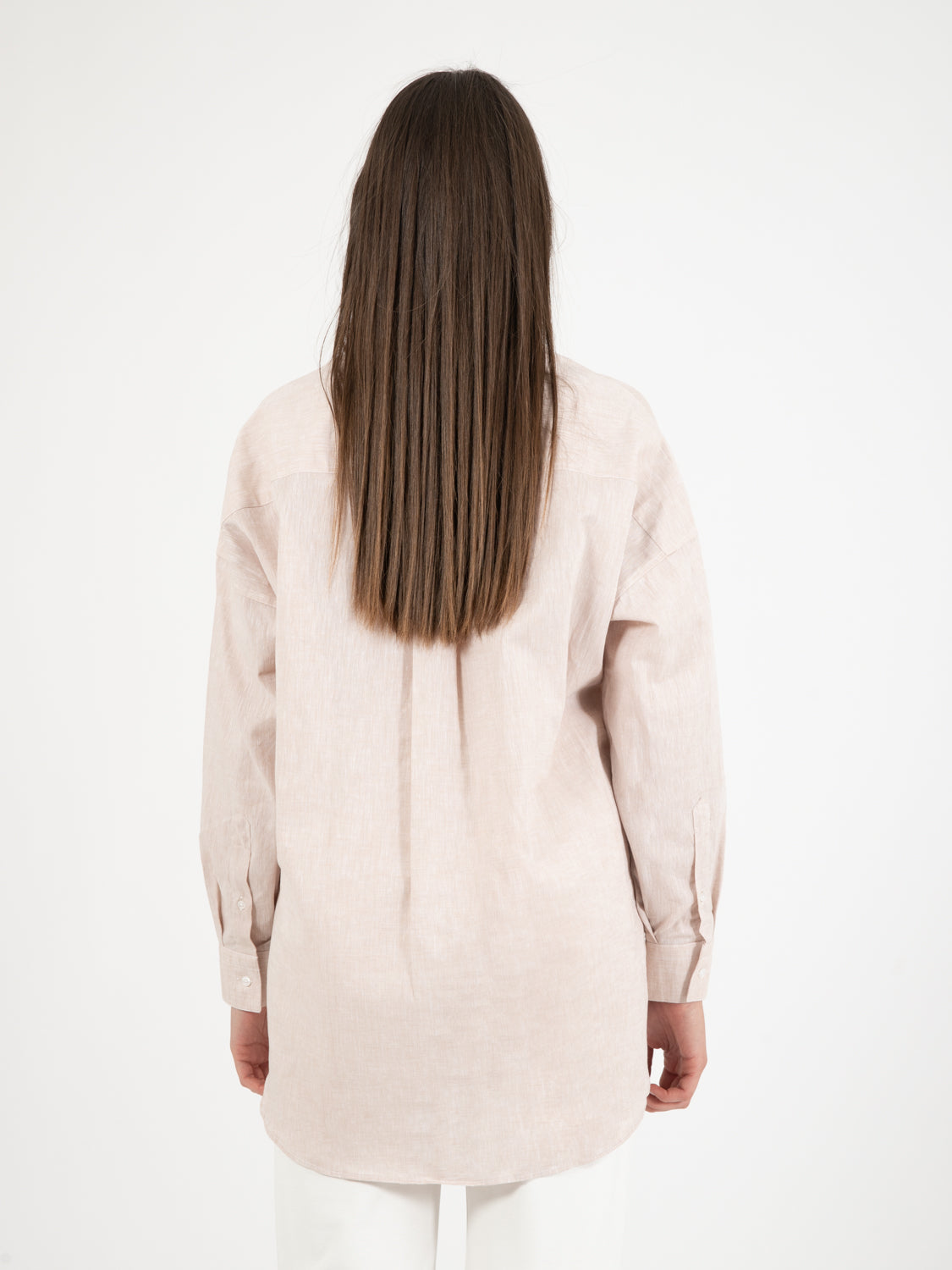 Camicia Cloe lunga beige