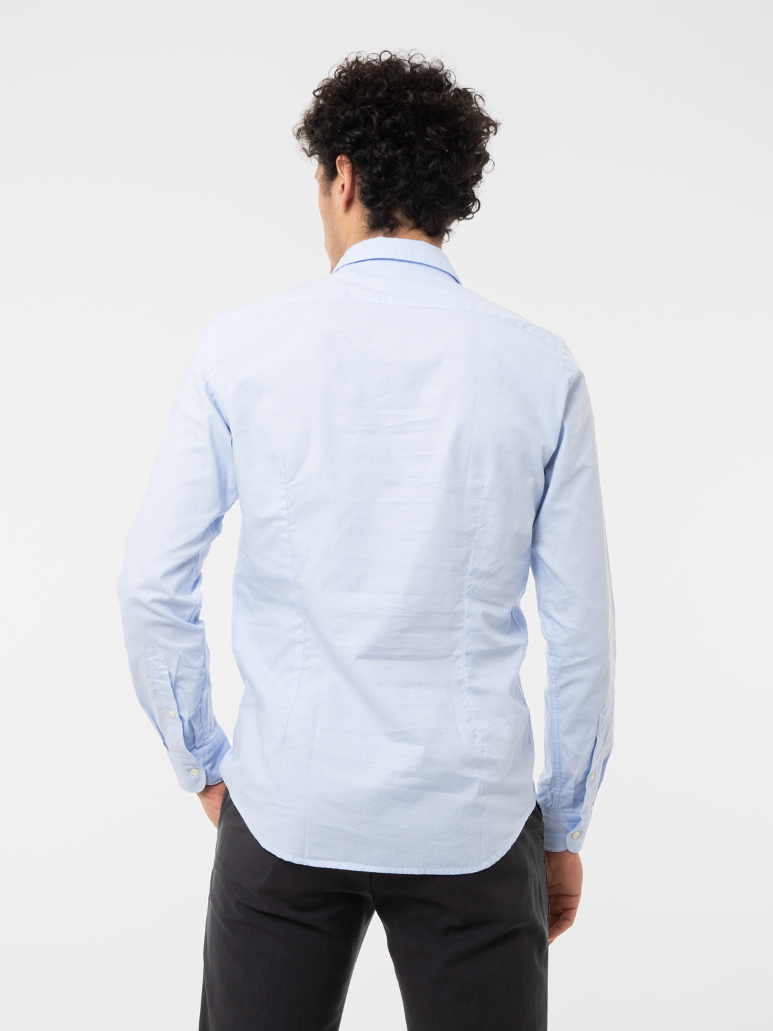 Light blue French collar shirt