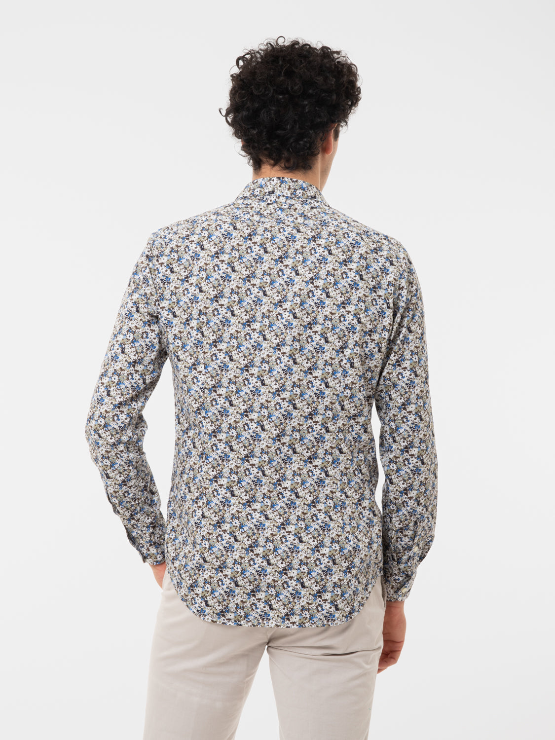 Camicia fantasia floreale multicolor