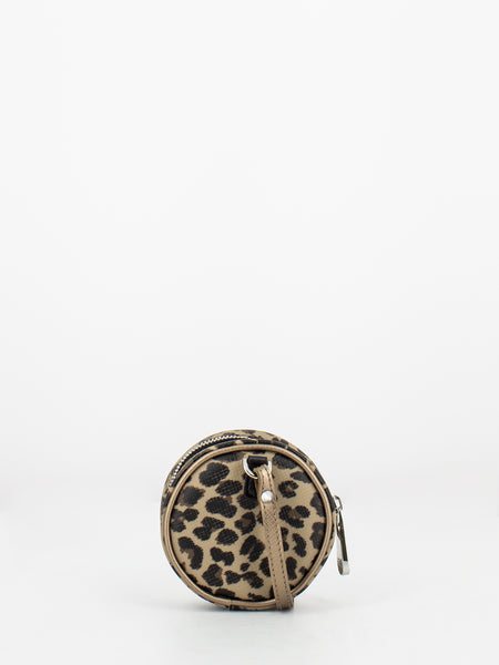 Portafoglio tamburello leopardato