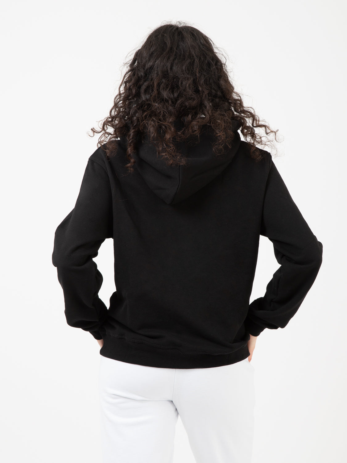 Oversized hoodie with black pocket