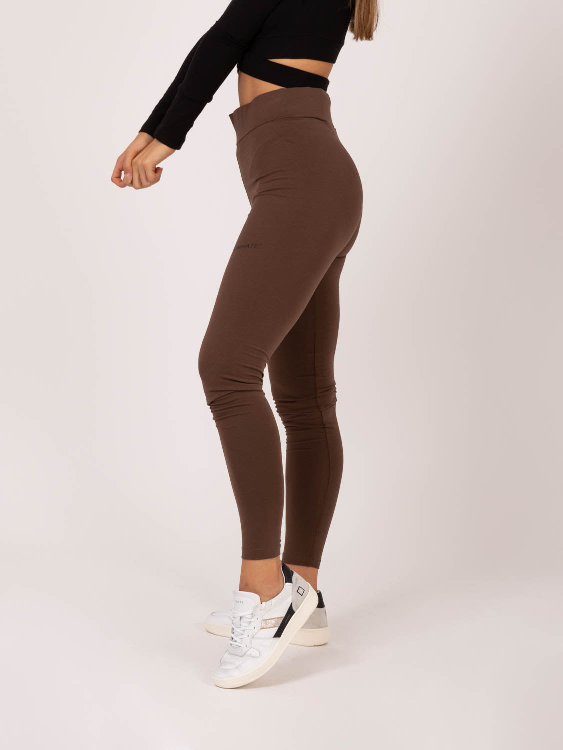 Leggings cioccolato in cotone