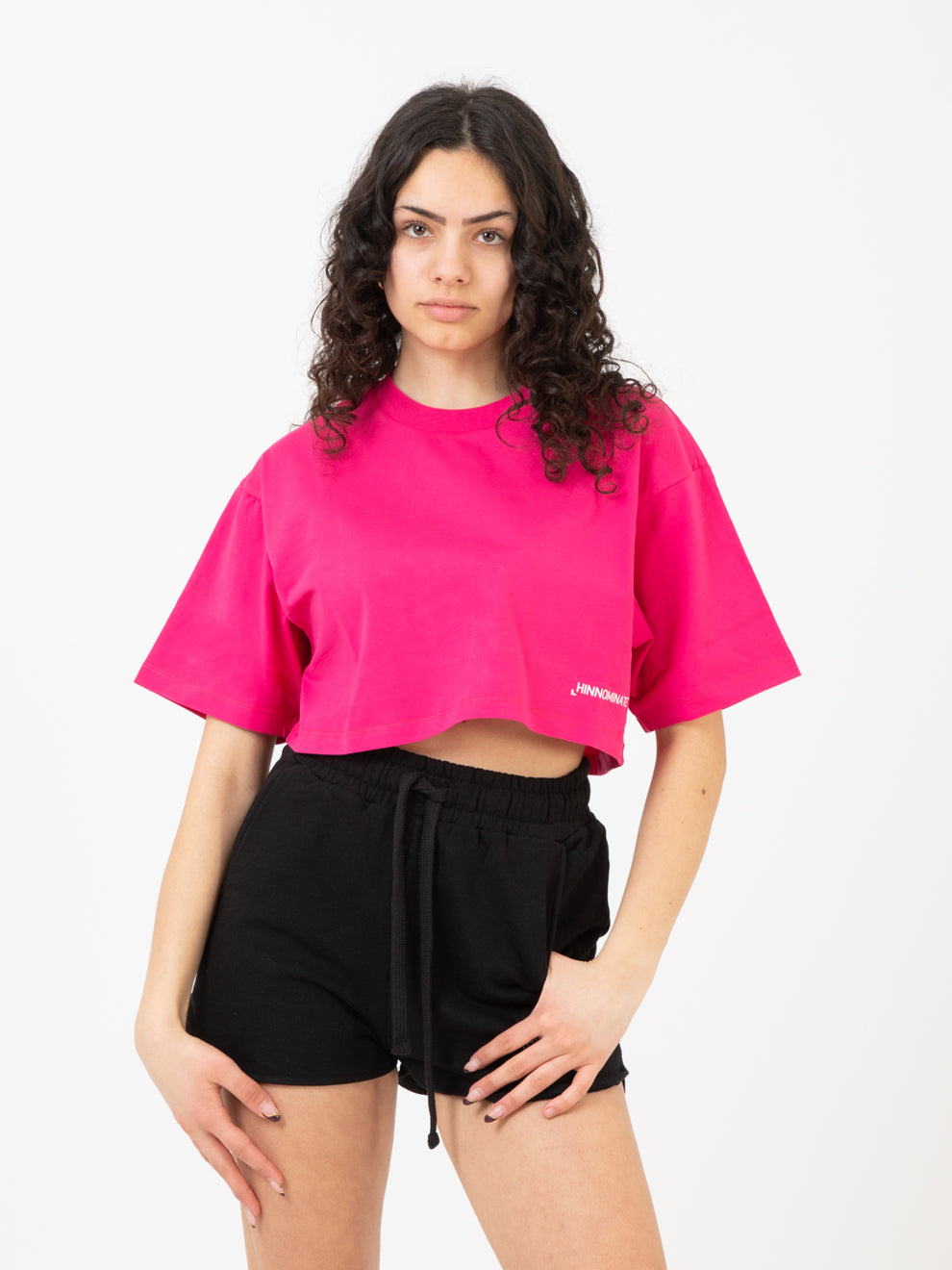 Fuchsia short jersey t-shirt