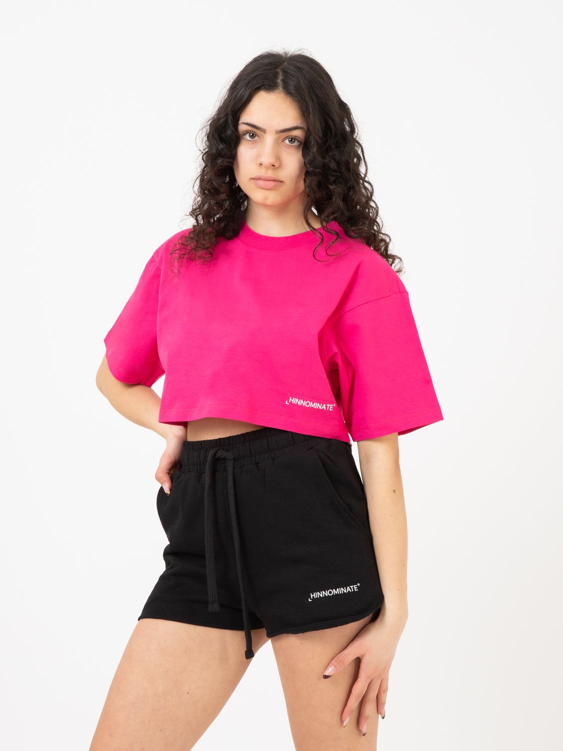 T-shirt corta jersey fucsia