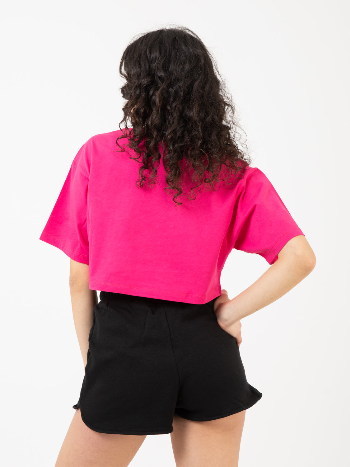 T-shirt corta jersey fucsia