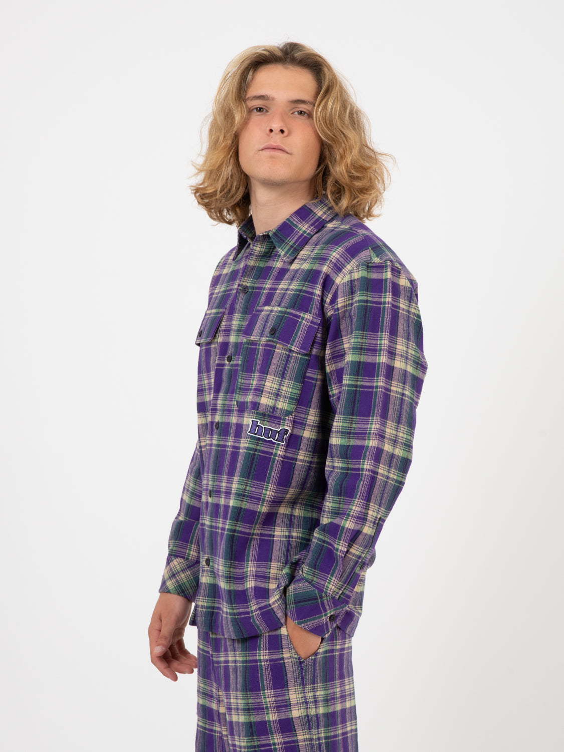 Banks Flannel Shirts purple