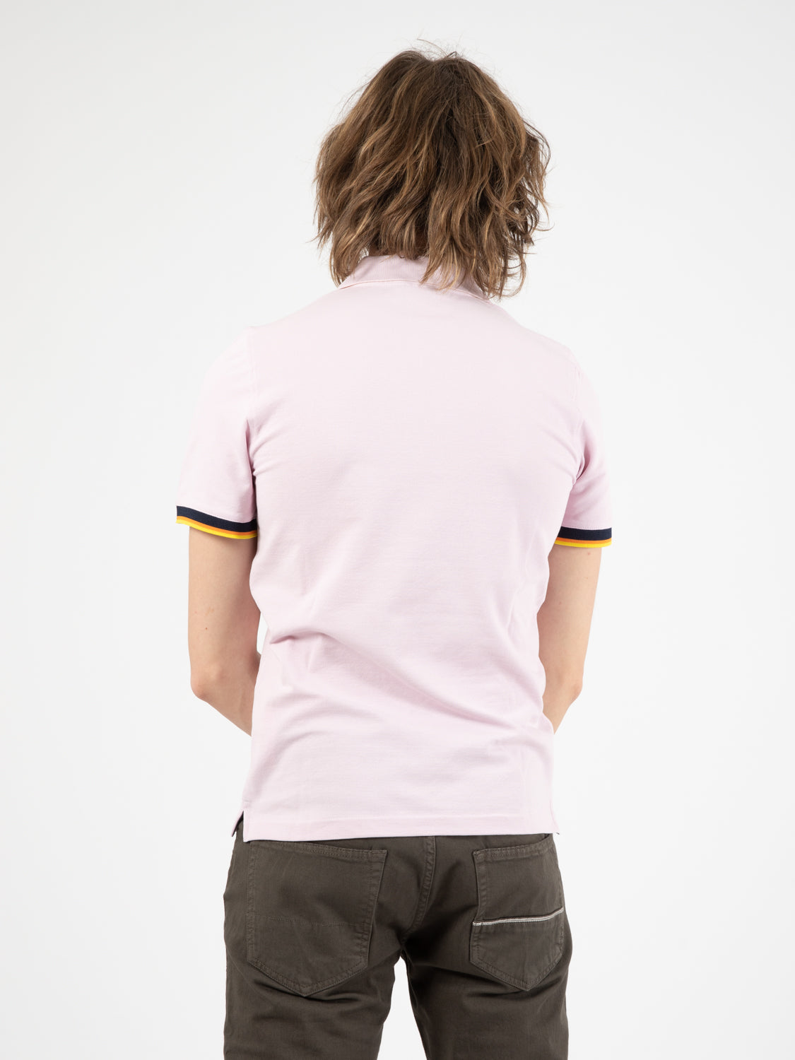 Vincent pink rose polo