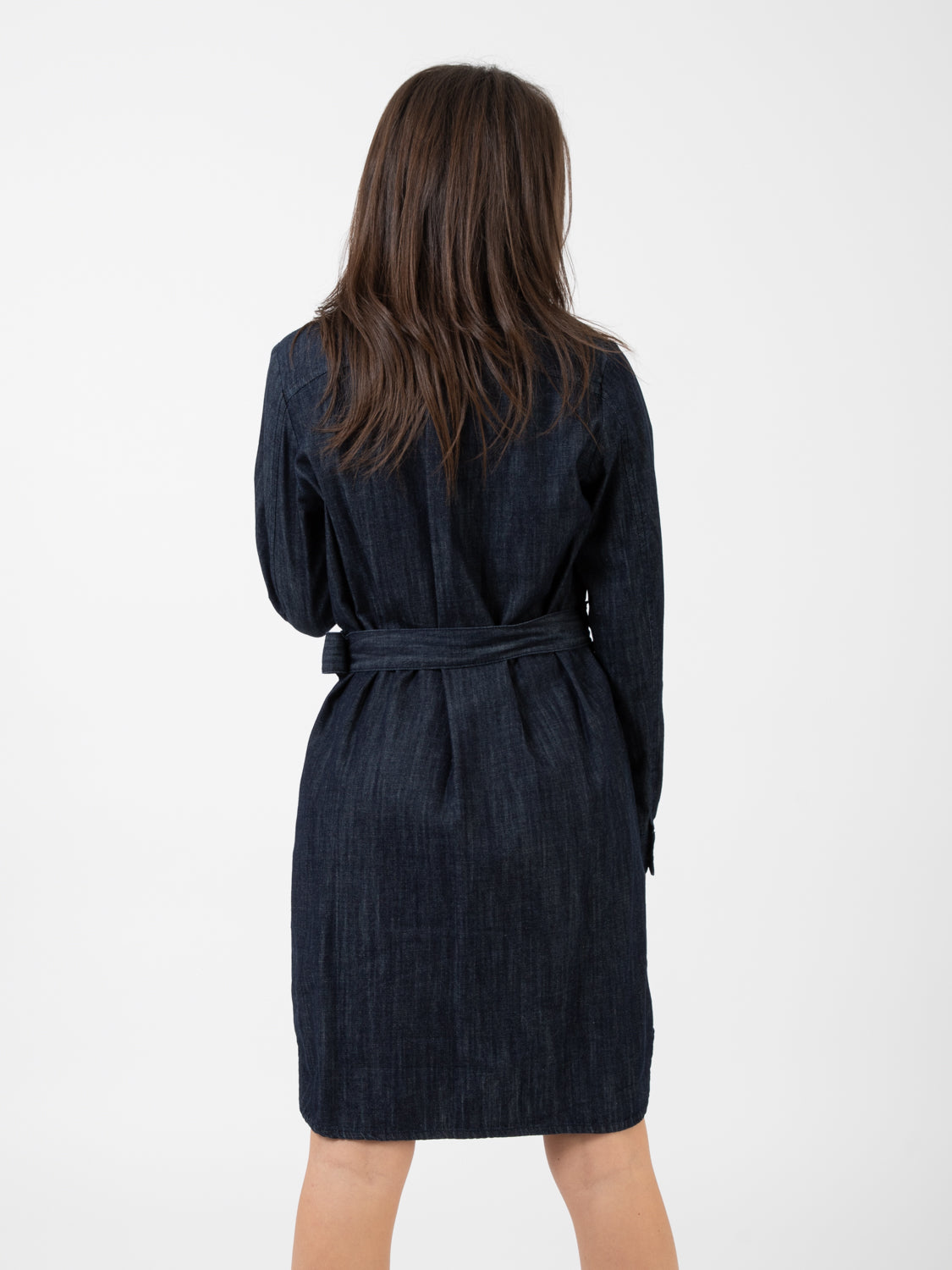 Abito corto con cintura jeans scuro
