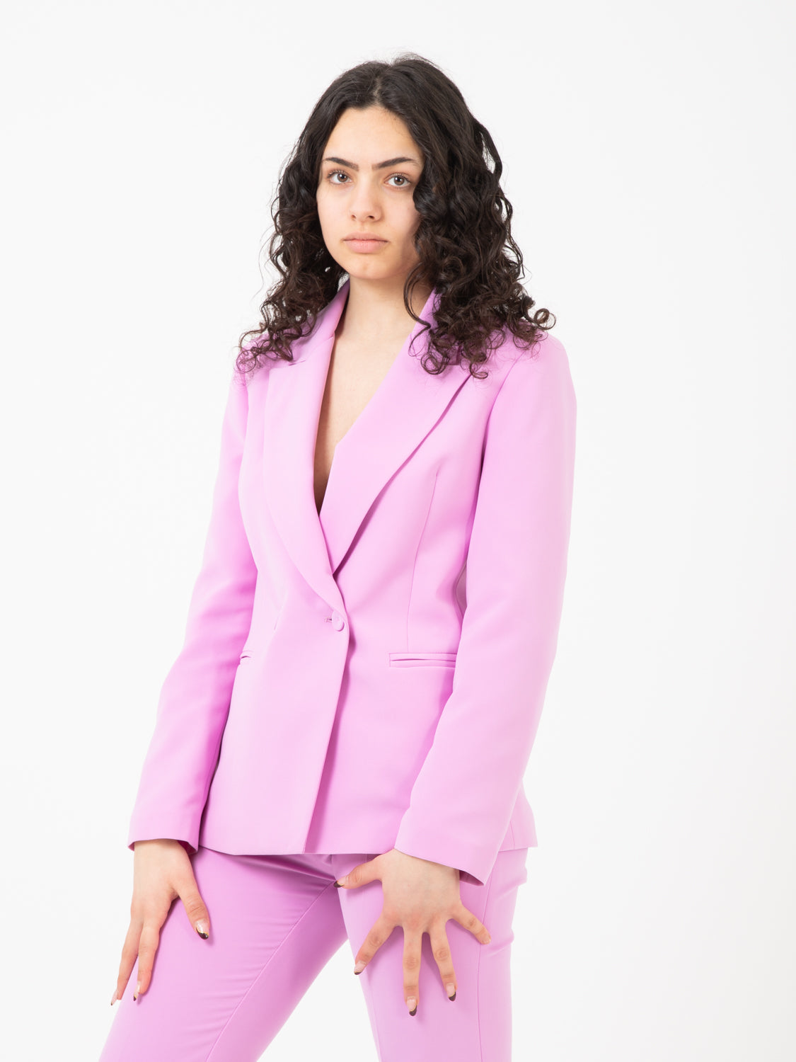 Blazer doppiopetto glicine