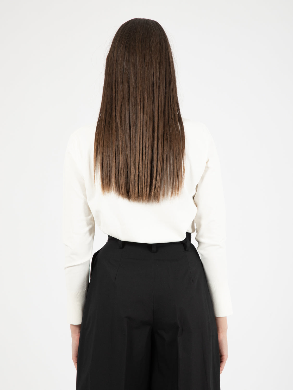 Maglia Scollo U panna