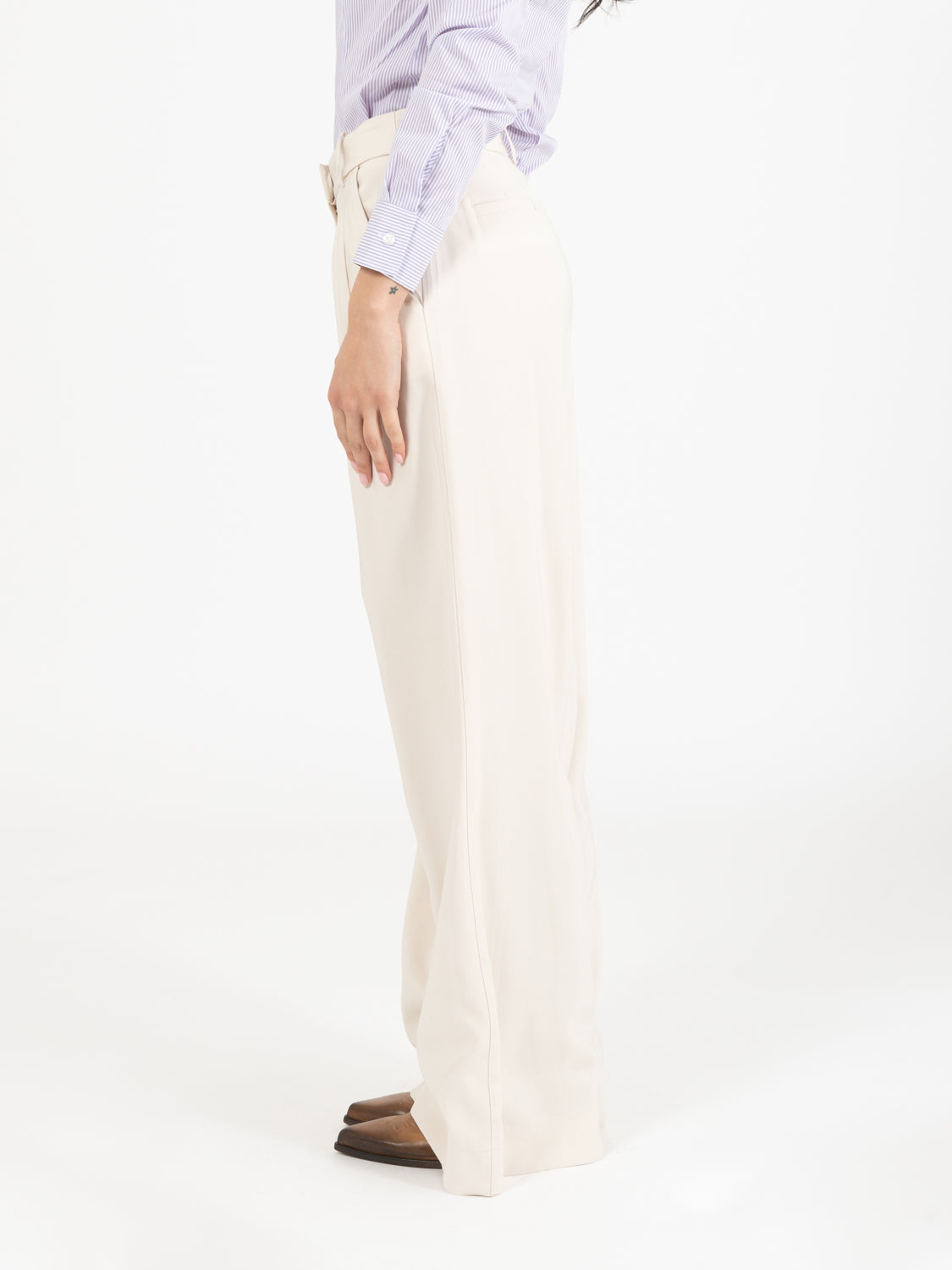 Ivory palazzo pants