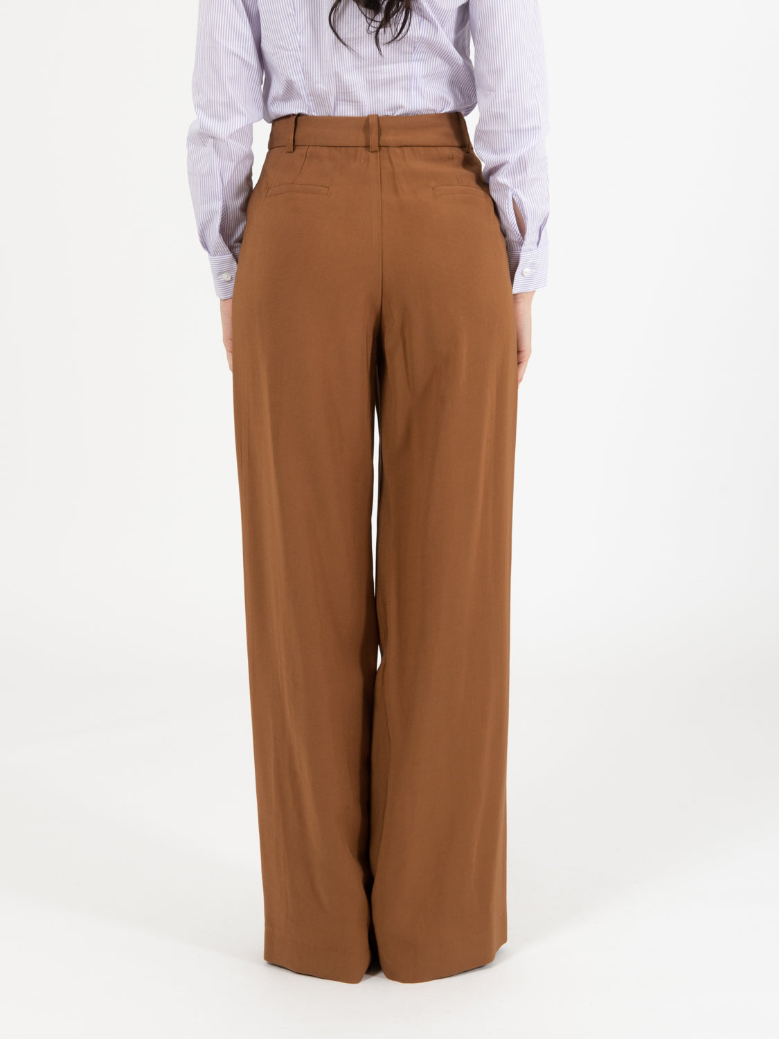 Pantaloni palazzo cioccolato