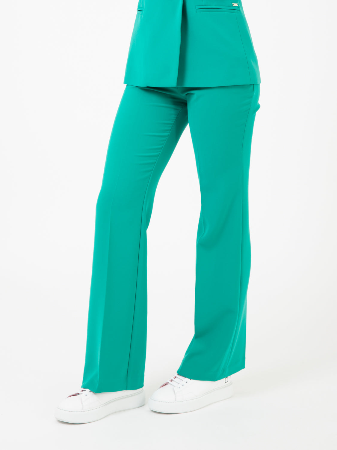 Pantaloni palazzo giada