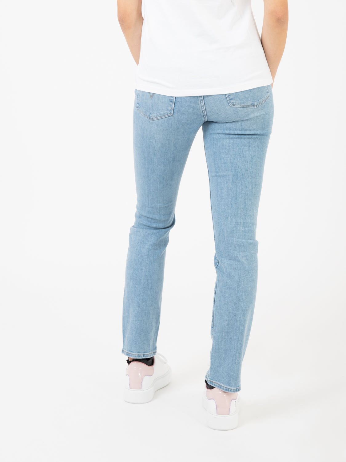 724™ High-rise slim straight Light Indigo Worn In - Blu