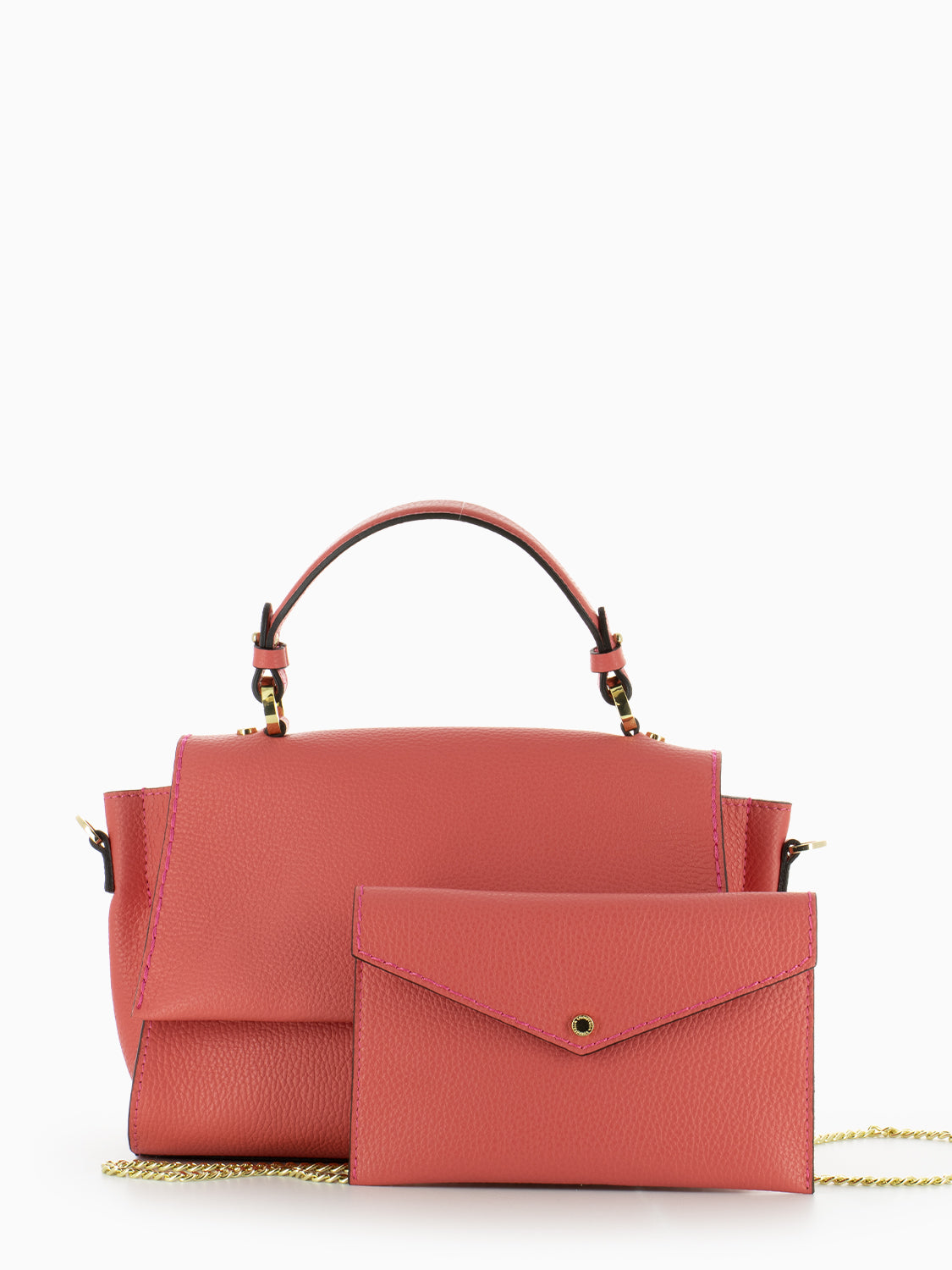 Borsa in pelle Muriel peach