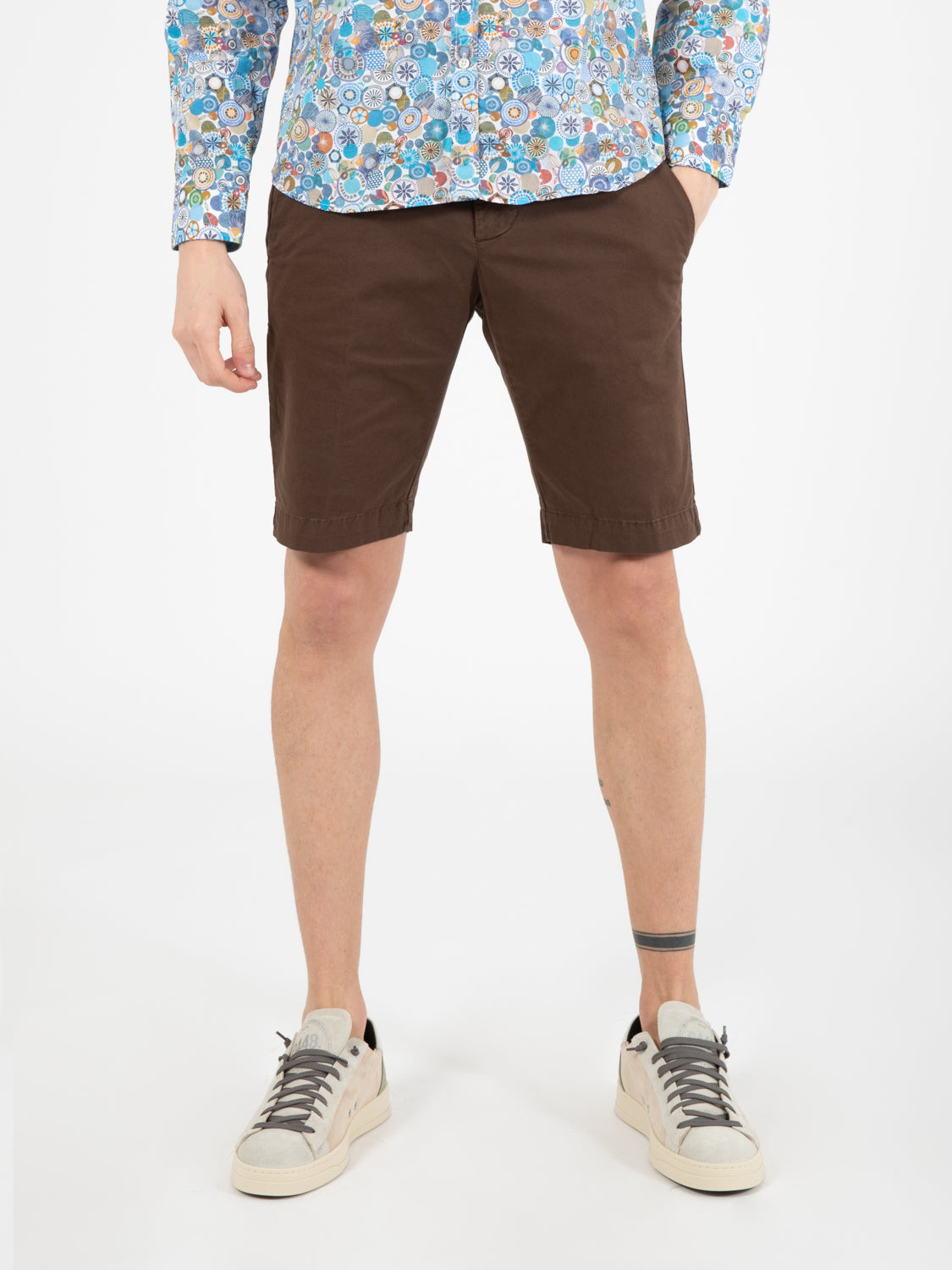 Bermuda in cotone moro