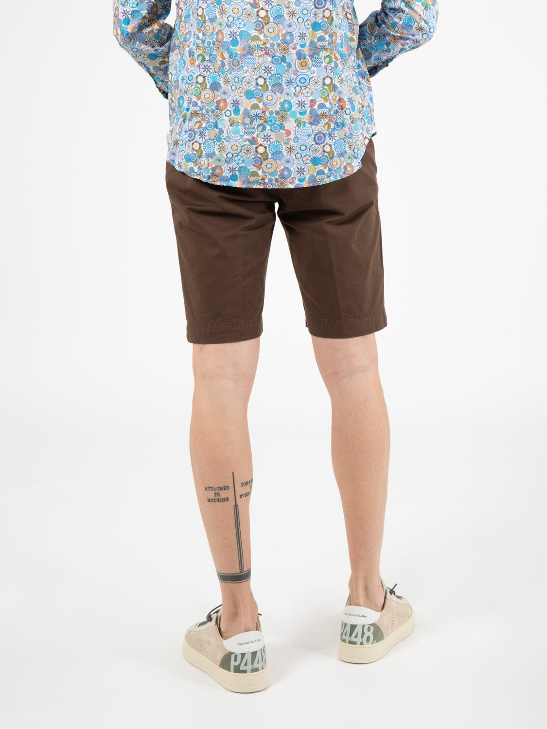 Bermuda in cotone moro