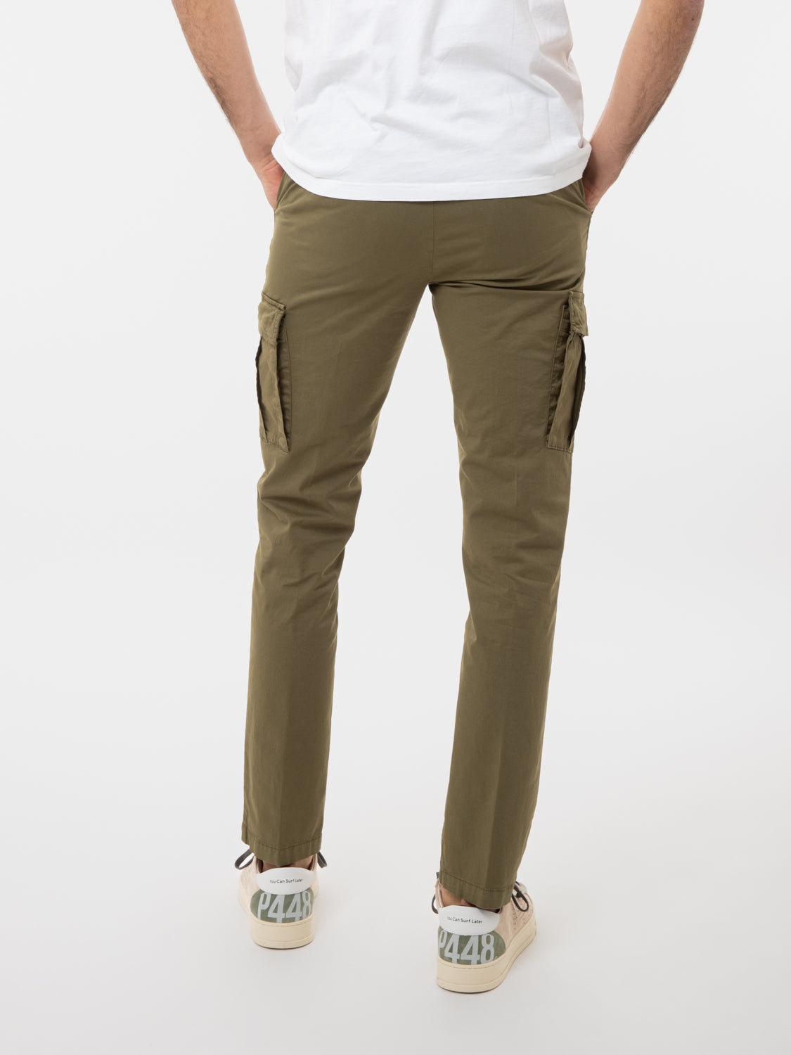 Pantaloni Giove cargo verde