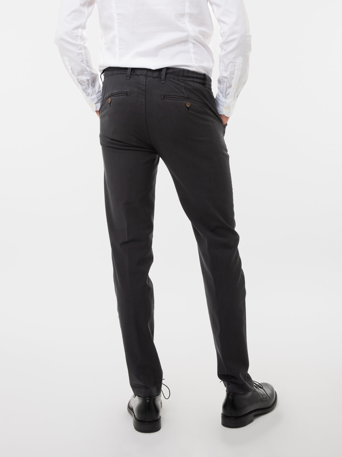 Pantaloni Giove fresco lana antracite