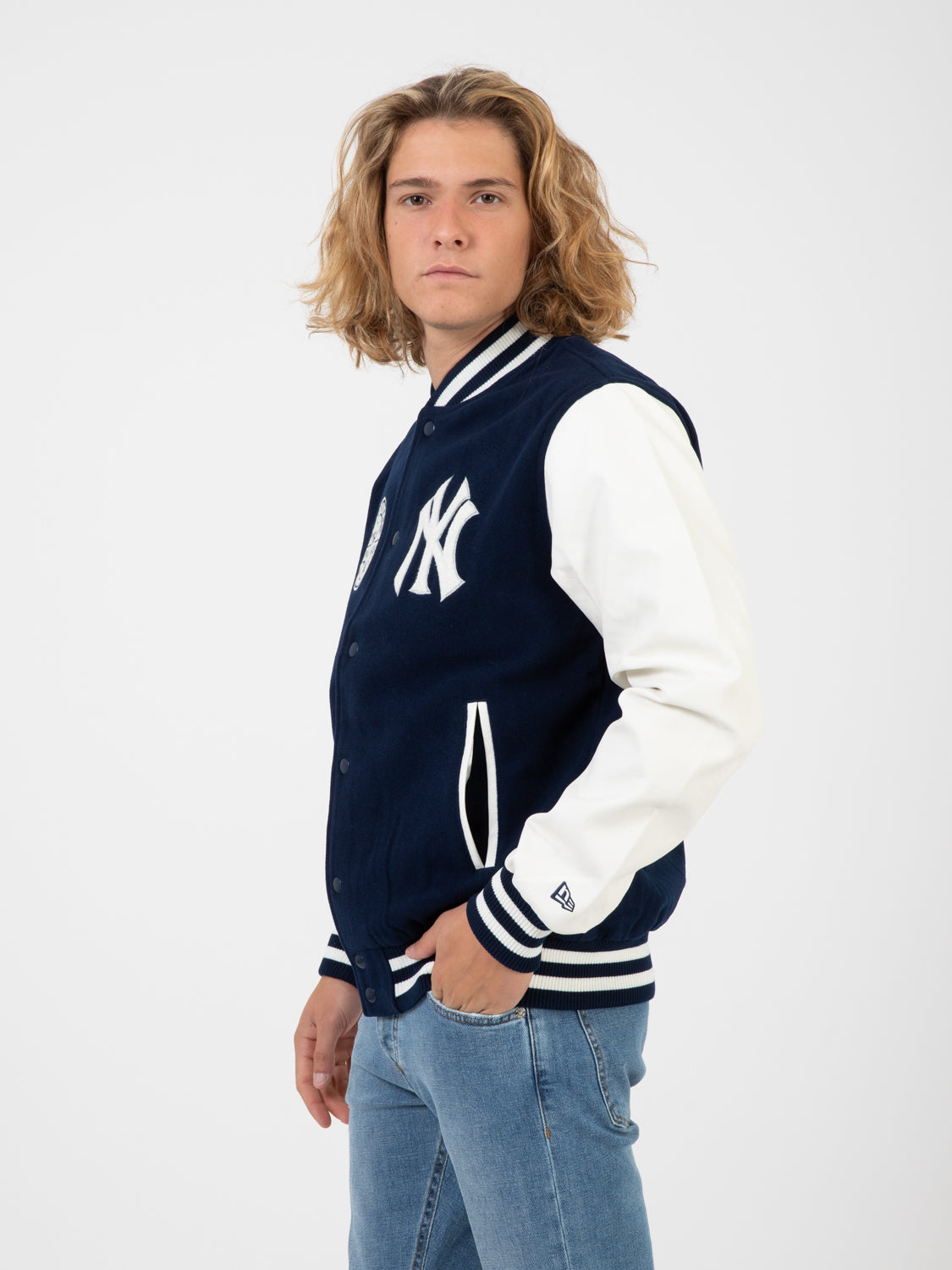 Giacca Varsity New York Yankees navy / white