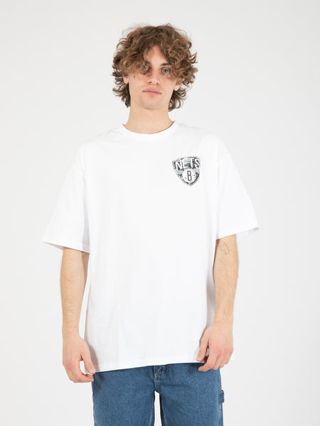 T-Shirts Brooklyn Nets MLB Infill Team Logo white