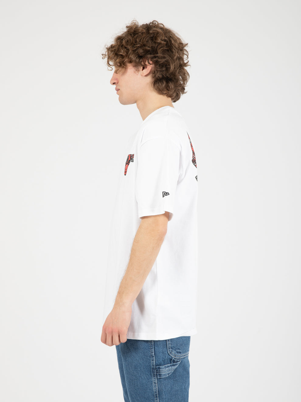 T-Shirts Chicago Bulls NBA Infill Team Logo white