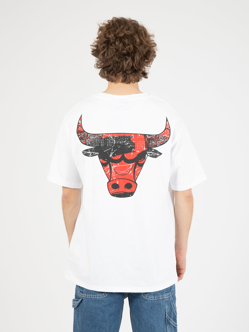 T-Shirts Chicago Bulls NBA Infill Team Logo white