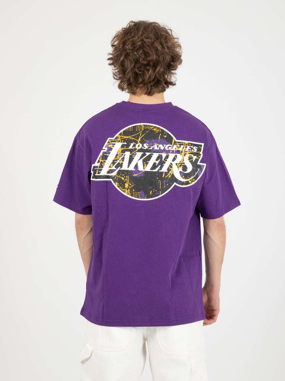 LA Lakers MLB Infill Team Logo T-Shirts purple