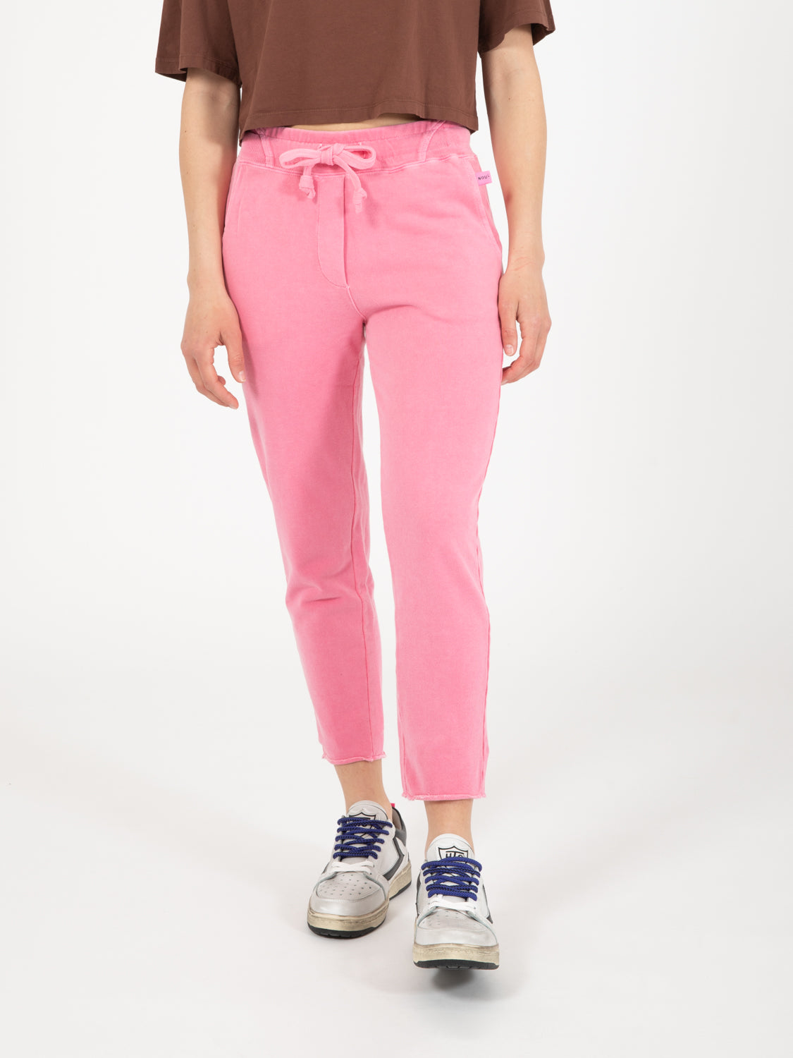 Pantaloni fondo dritto camelia