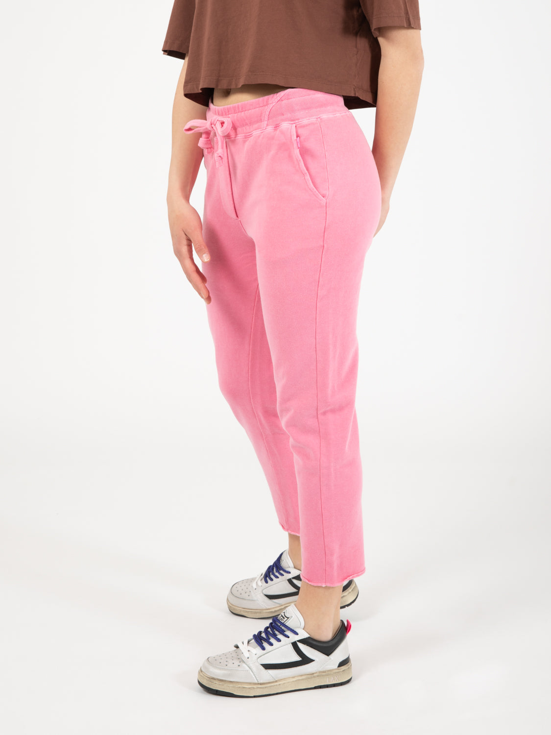 Pantaloni fondo dritto camelia