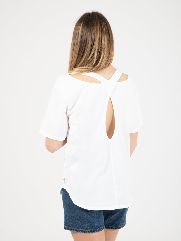 NOU-NOUMENO CONCEPT - T-Shirts ad incrocio bianco