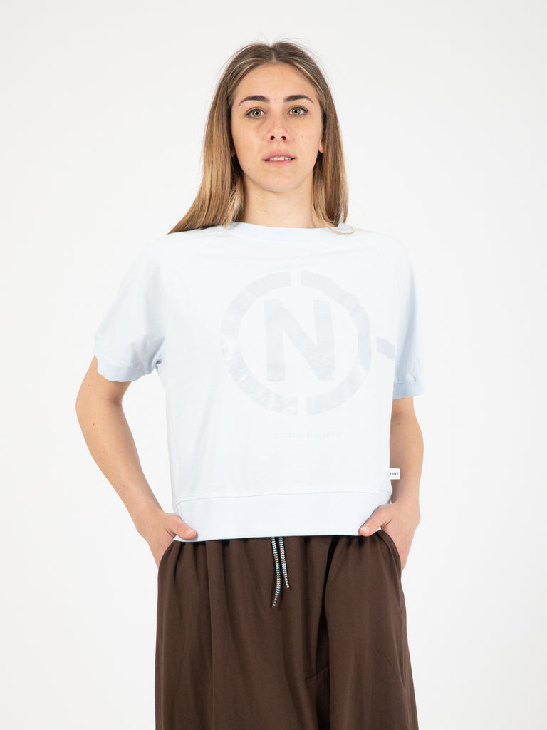NOU-NOUMENO CONCEPT - T-Shirts crop top cielo