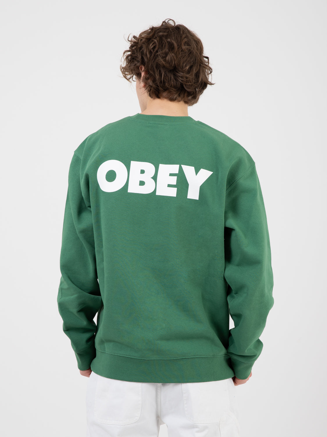 Obey Bold Crew Palm Leaf