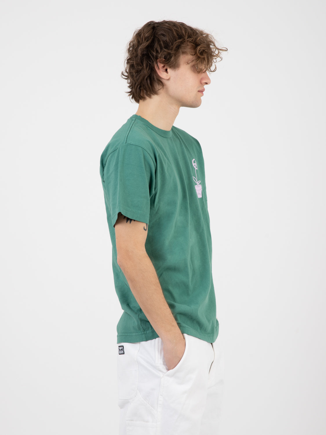 Obey Peace Flower palm leaf
