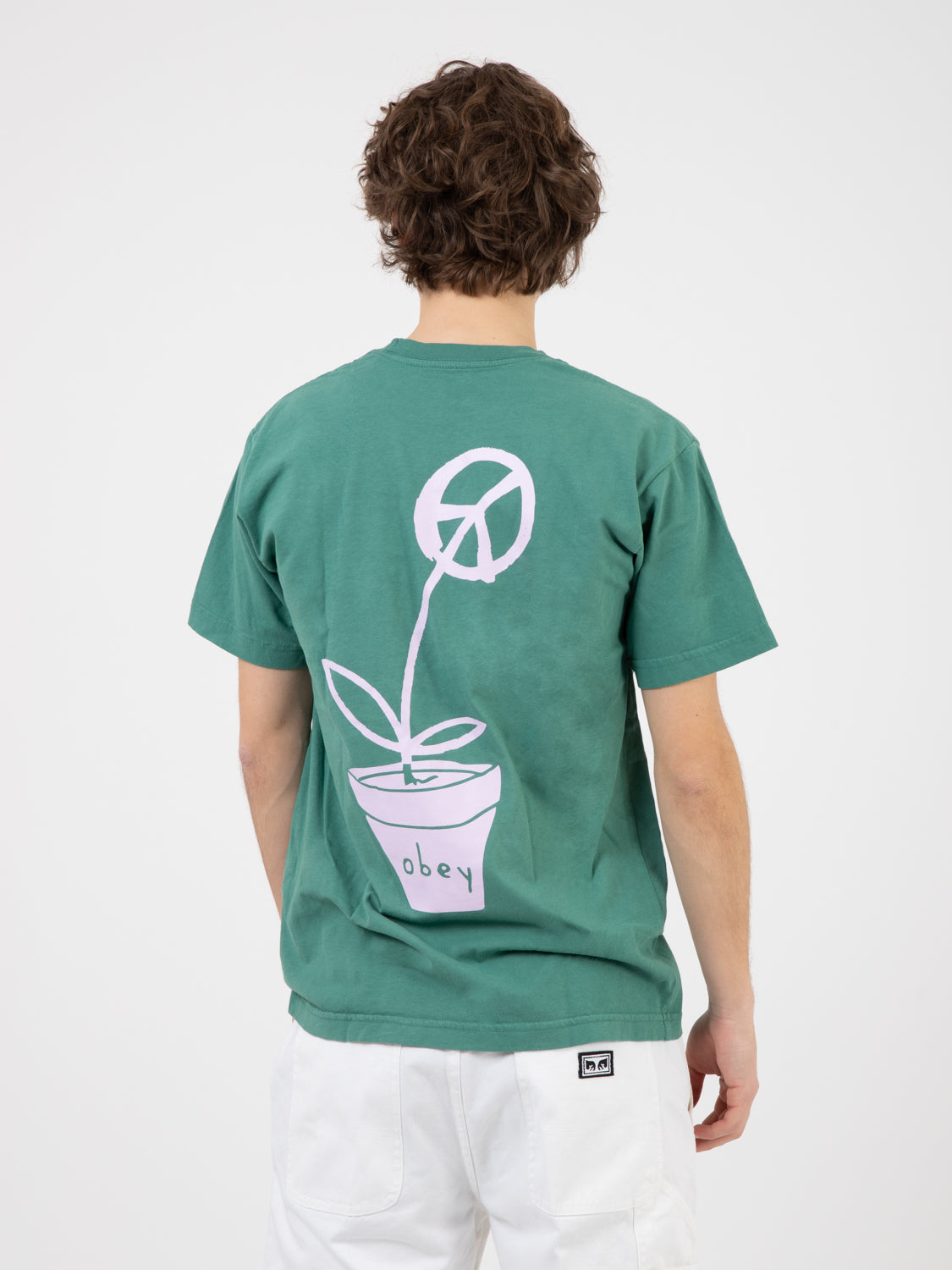Obey Peace Flower palm leaf