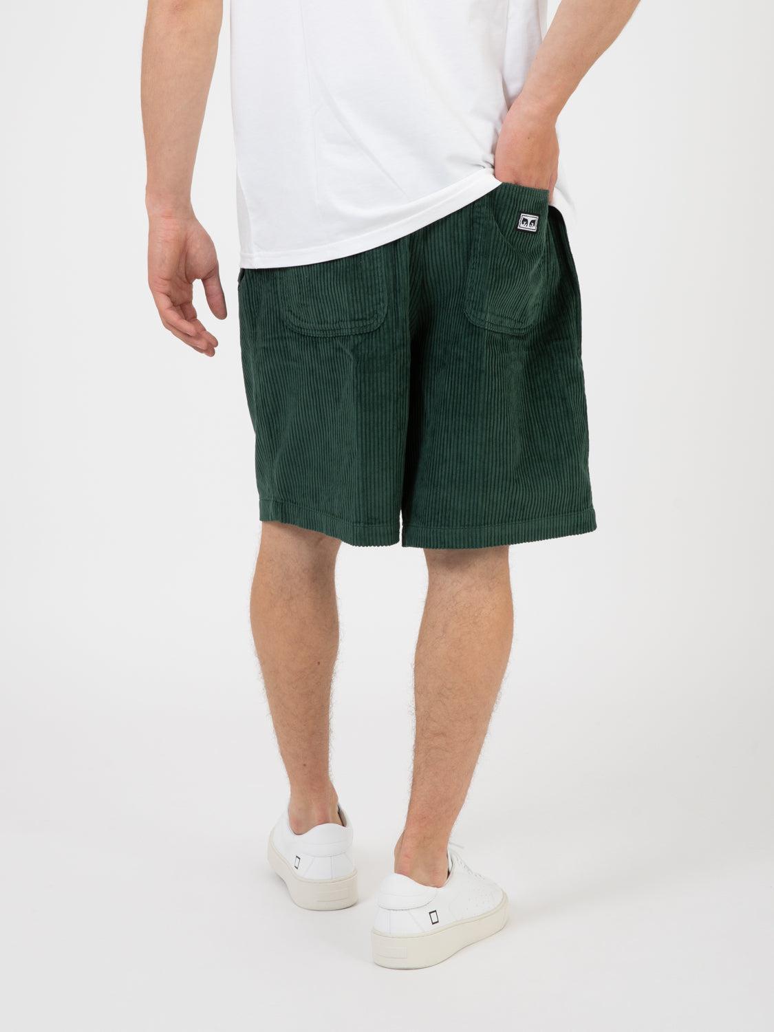 Shorts easy relaxed corduroy dark cedar
