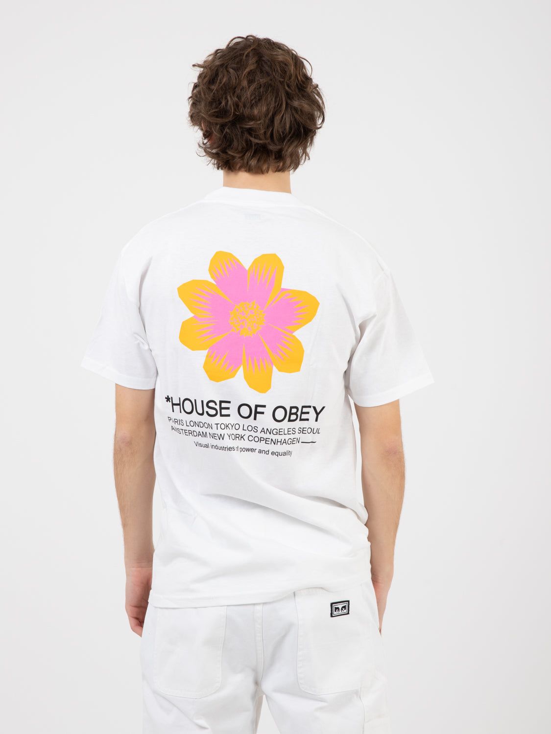 T-Shirts House Of Obey Flower white
