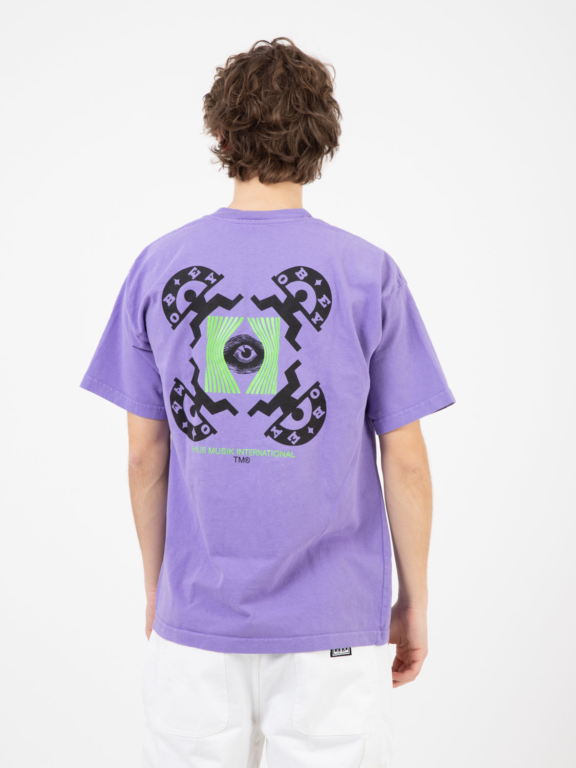 T-Shirts Obey Haus Musik purple flower
