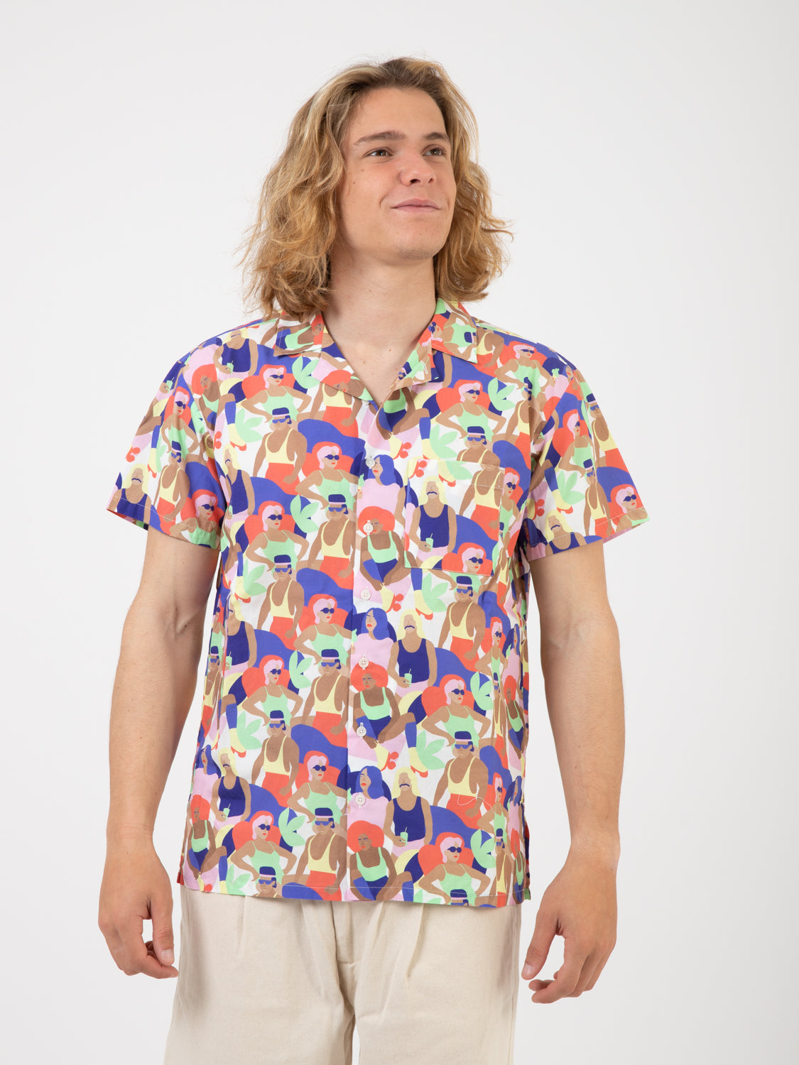 Grove pattern short sleeve shirt