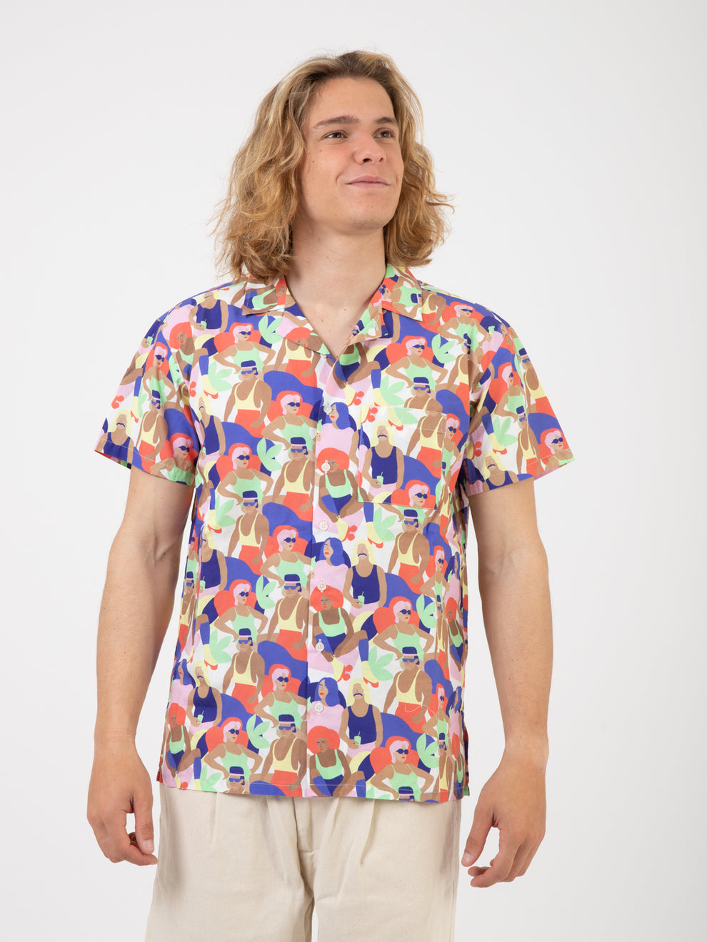 Grove pattern short sleeve shirt