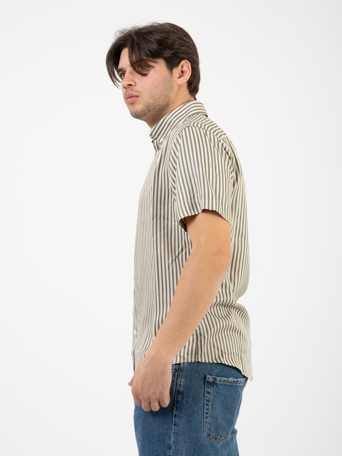 Jeffrey striped raye shirt
